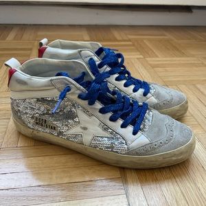 Golden Goose Midstar Silver/blue